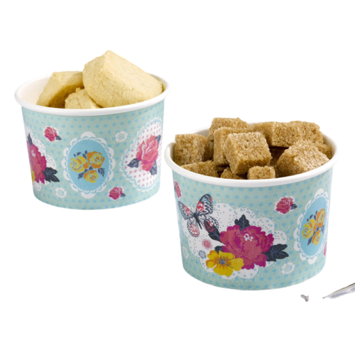 Taças Gelado Rosas Vintage